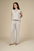 Adel Linen Trouser - Naturel