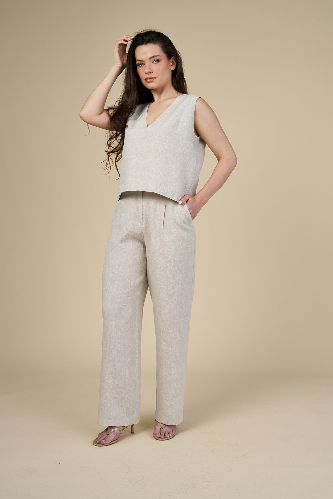 Adel Linen Trouser