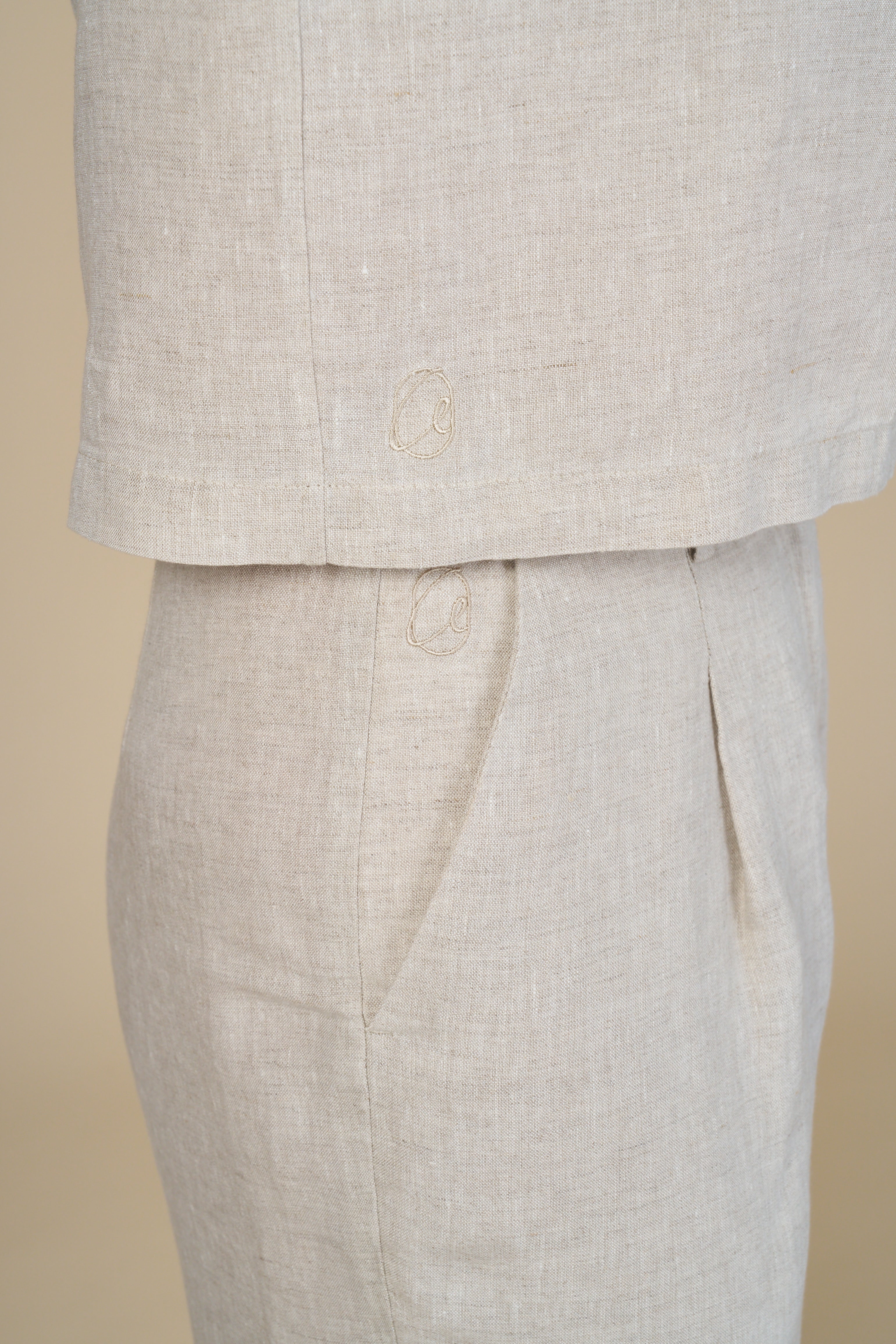 Adel Linen Trouser - Naturel