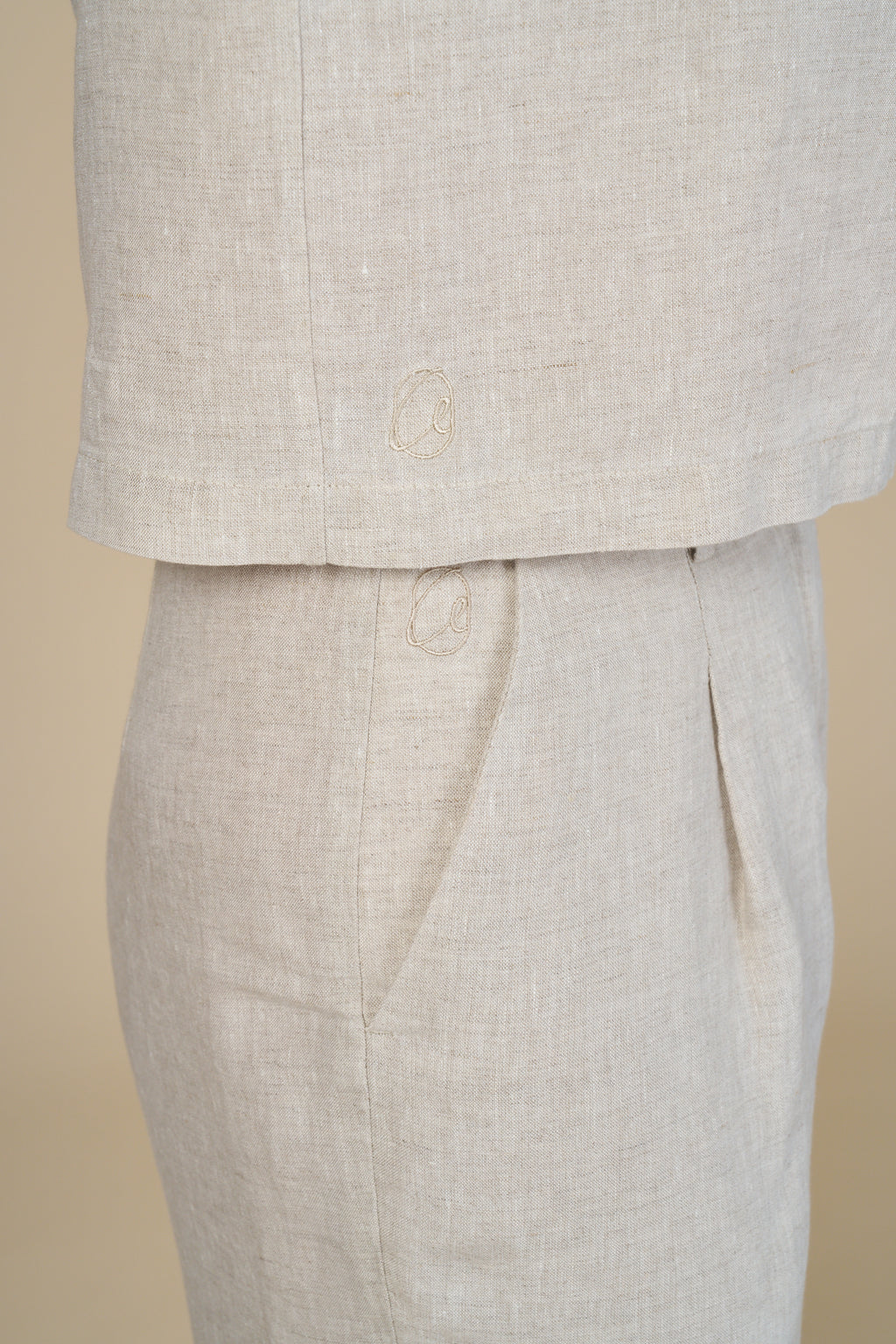 Adel Linen Trouser - Naturel