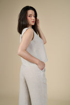 Adel Linen Trouser - Naturel